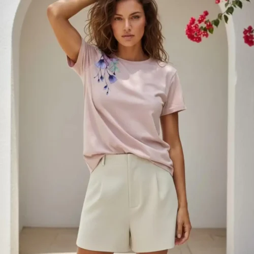 Blossom Breeze Printed T-Shirt