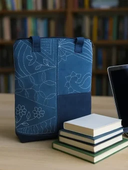 Indigo Art Handcrafted Denim Tote