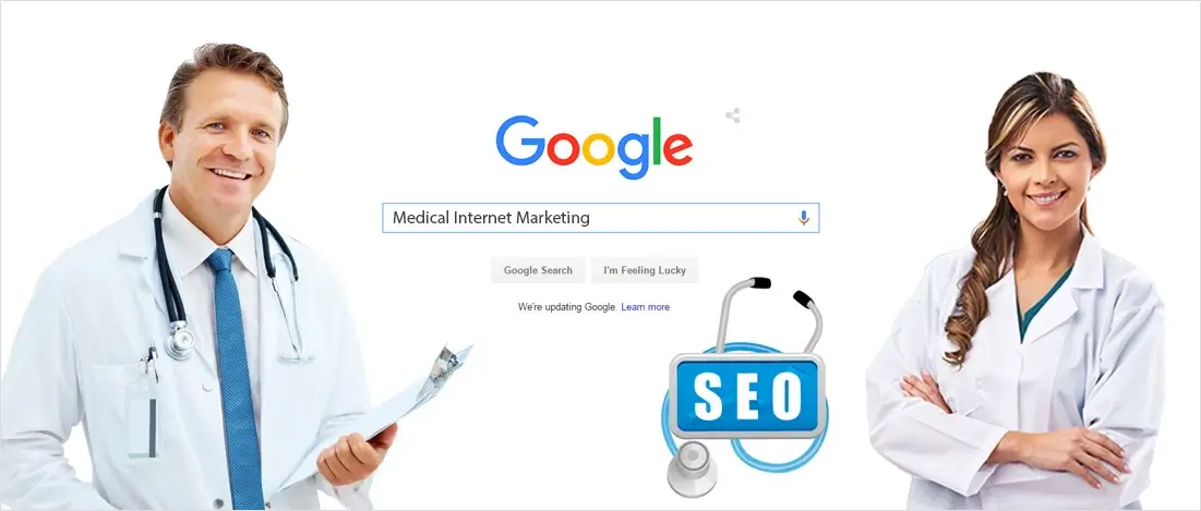 healthcare seo: google page with doctors.